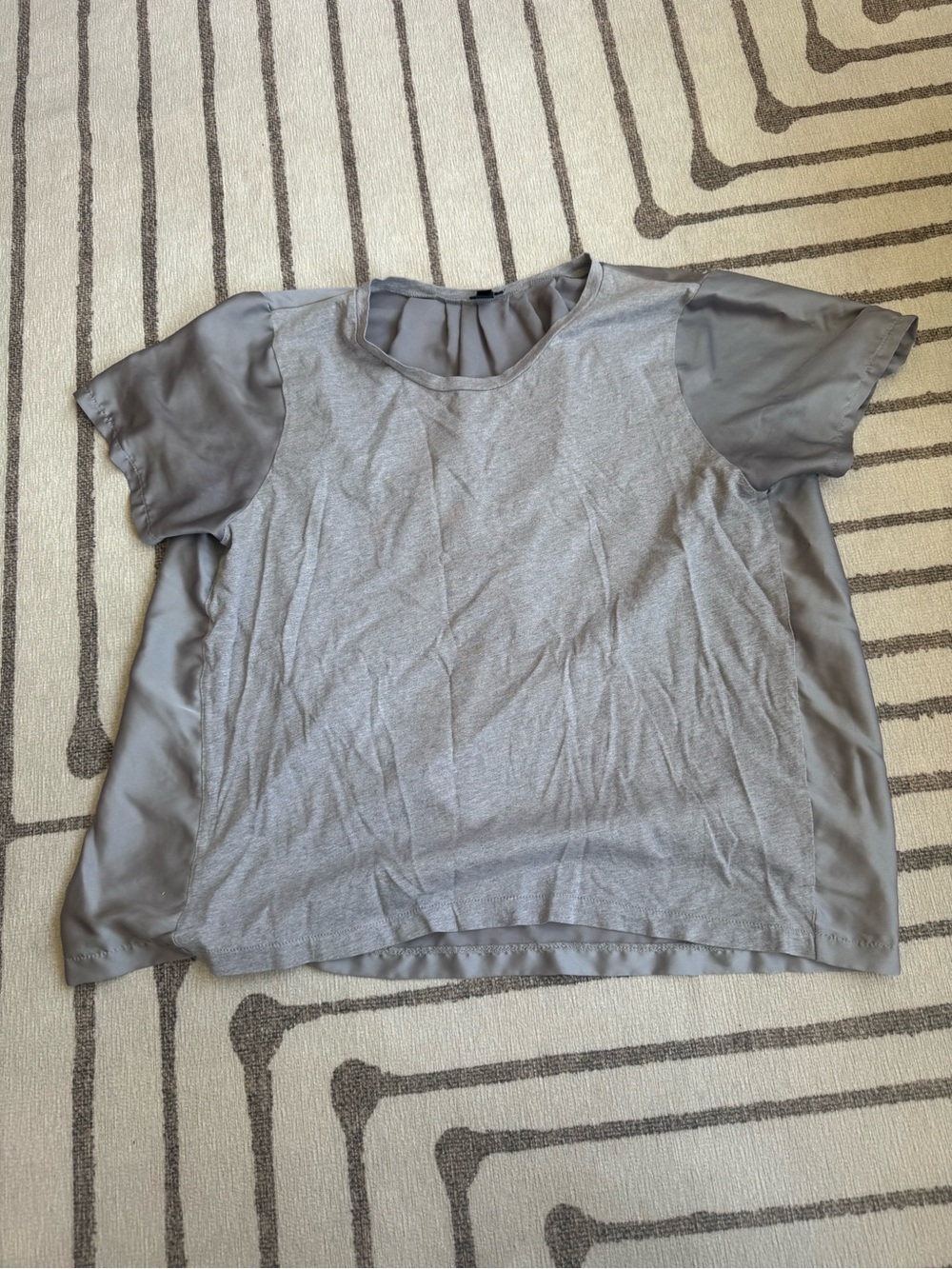 J. Crew silk backed shirt